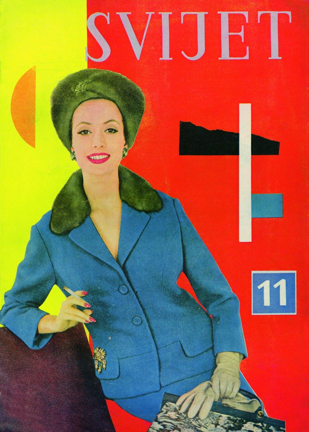 1 Aleksandar Srnec, Cover Design for „Svijet“ Fashion Magazine, No. 11, 1959, offset, paper, 340 x 240 mm, Marinko Sudac Collection