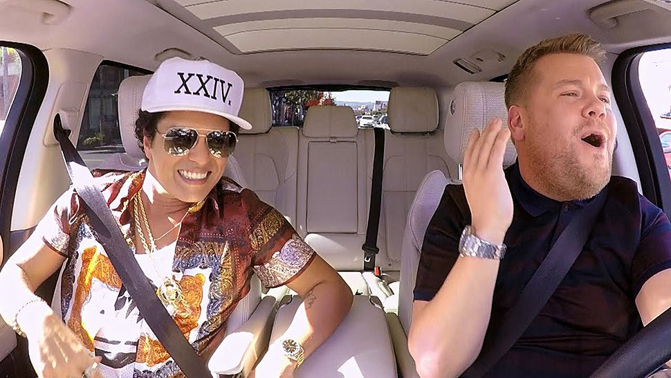 Bruno Mars, James Corden