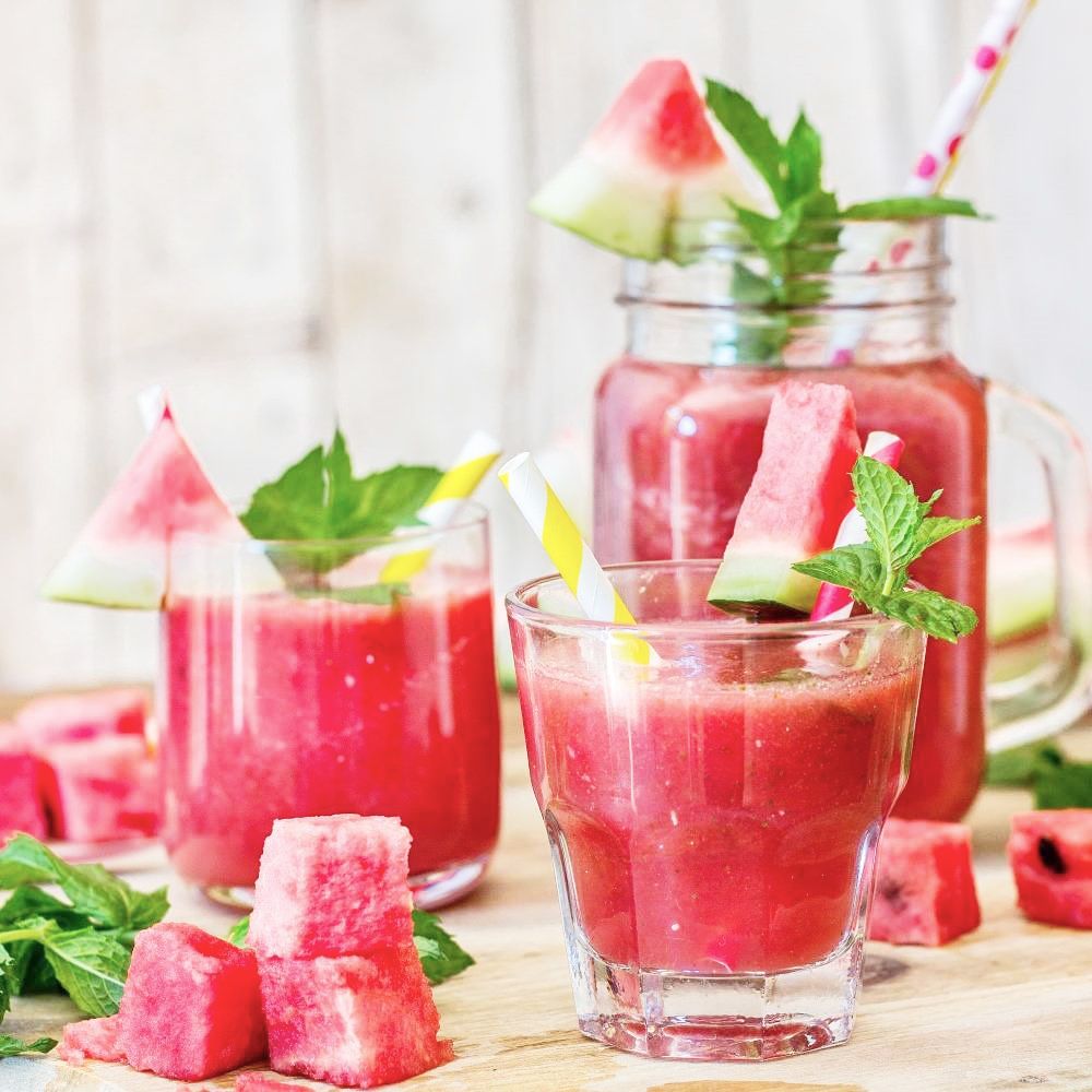 Smoothie i maska za lice od lubenice