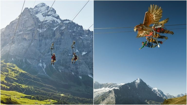 Samo za hrabre Let iznad alpskih livada čeličnim orlom