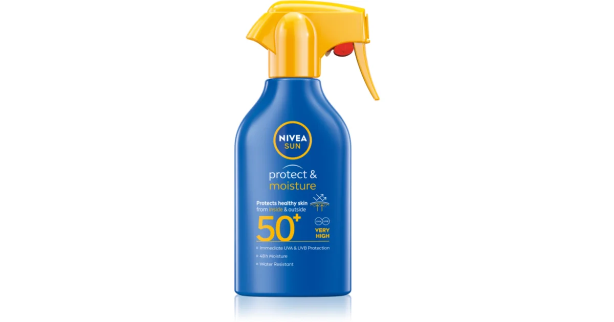 NIVEA SUN protect & moisture sprej za sunčanje, SPF 50+