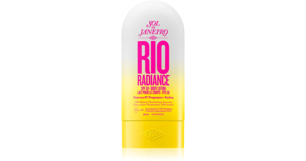 Sol de Janeiro Rio Radiance SPF 50 Mineral Body Lotion Sunscreen with Niacinamide