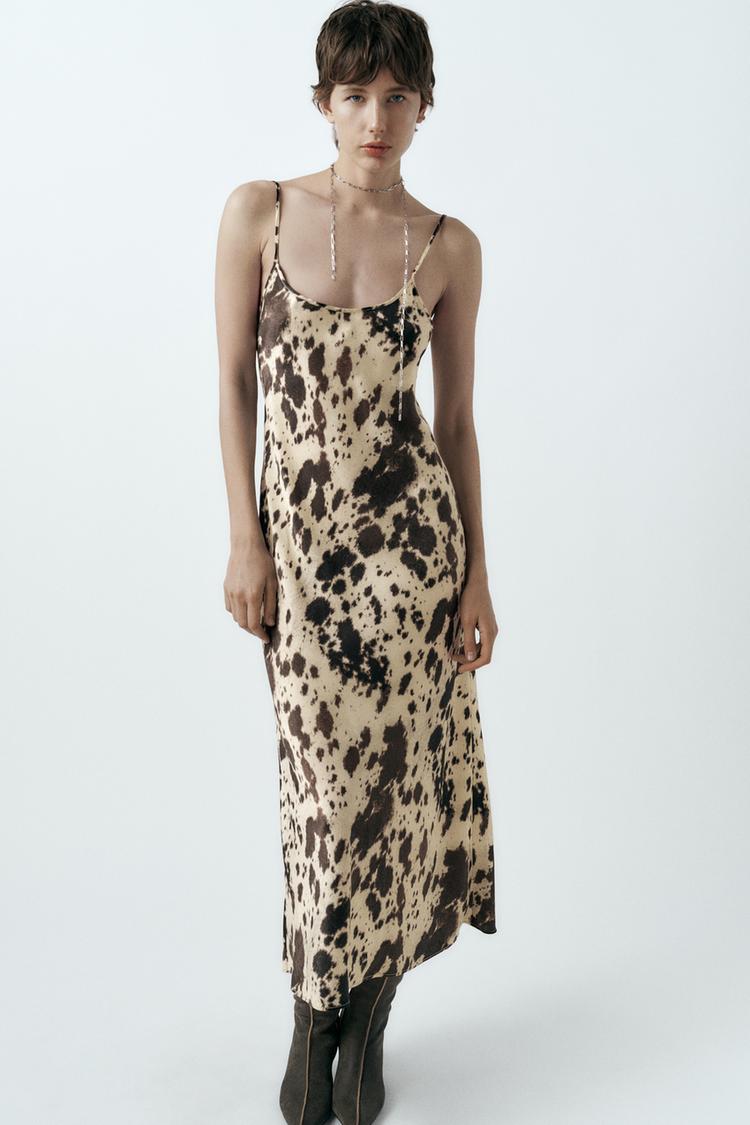 haljina s životinjskim printom Zara ljeto