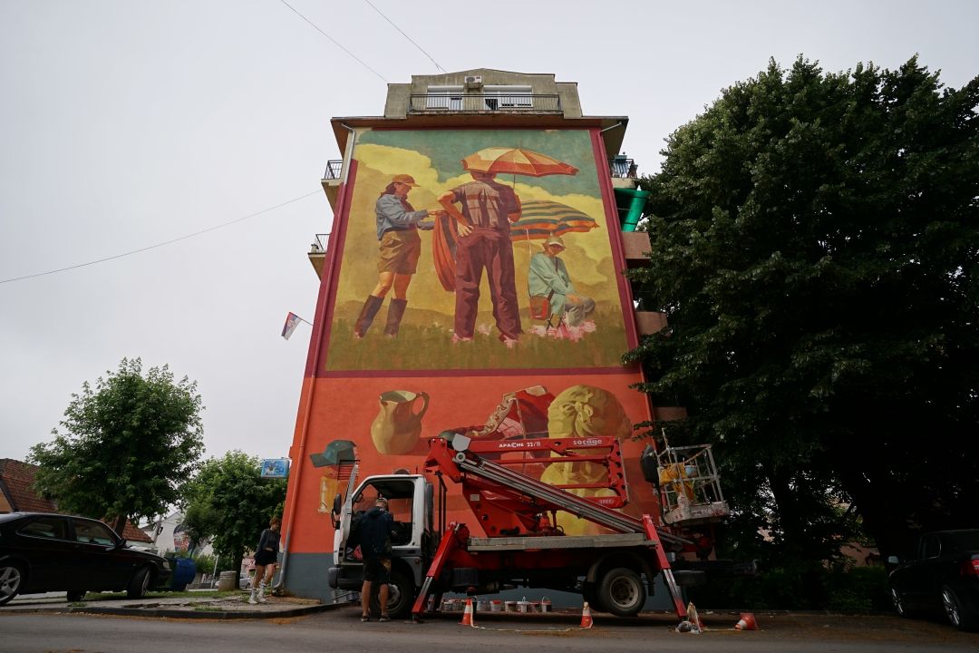 Muralisti iz raznih dijelova svijeta, među kojima su Lonac i Lunar, oslikali murale u sklopu DUK festivala