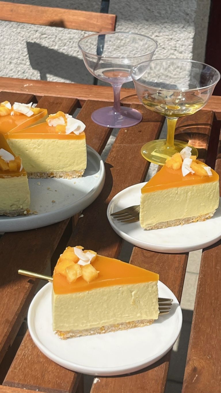 Kokos mango cheesecake_Cellulite factory