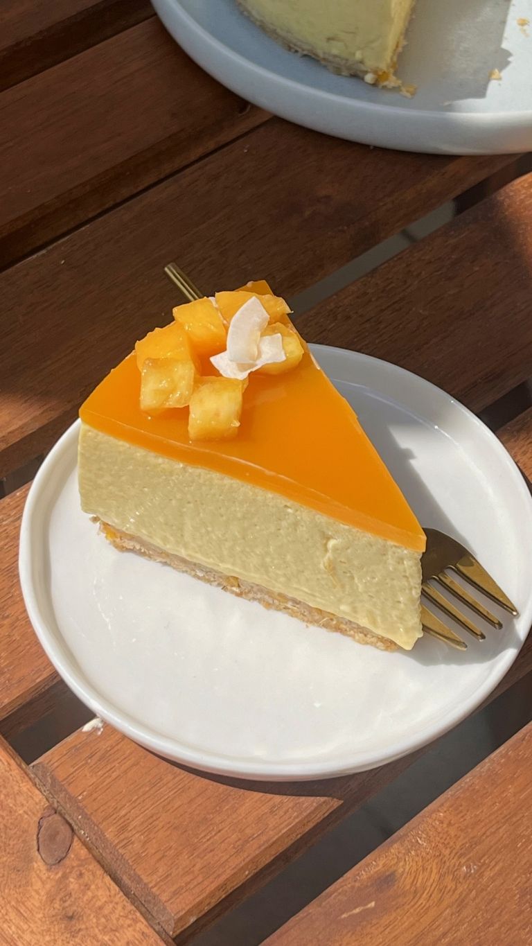 Kokos mango cheesecake_Cellulite factory