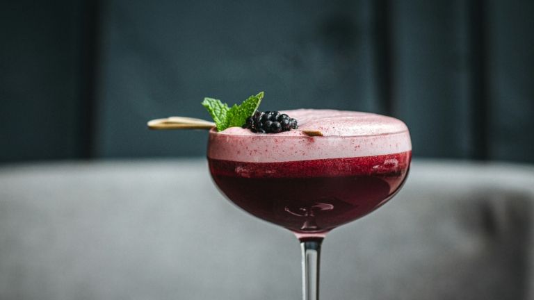 blueberry mint mocktail