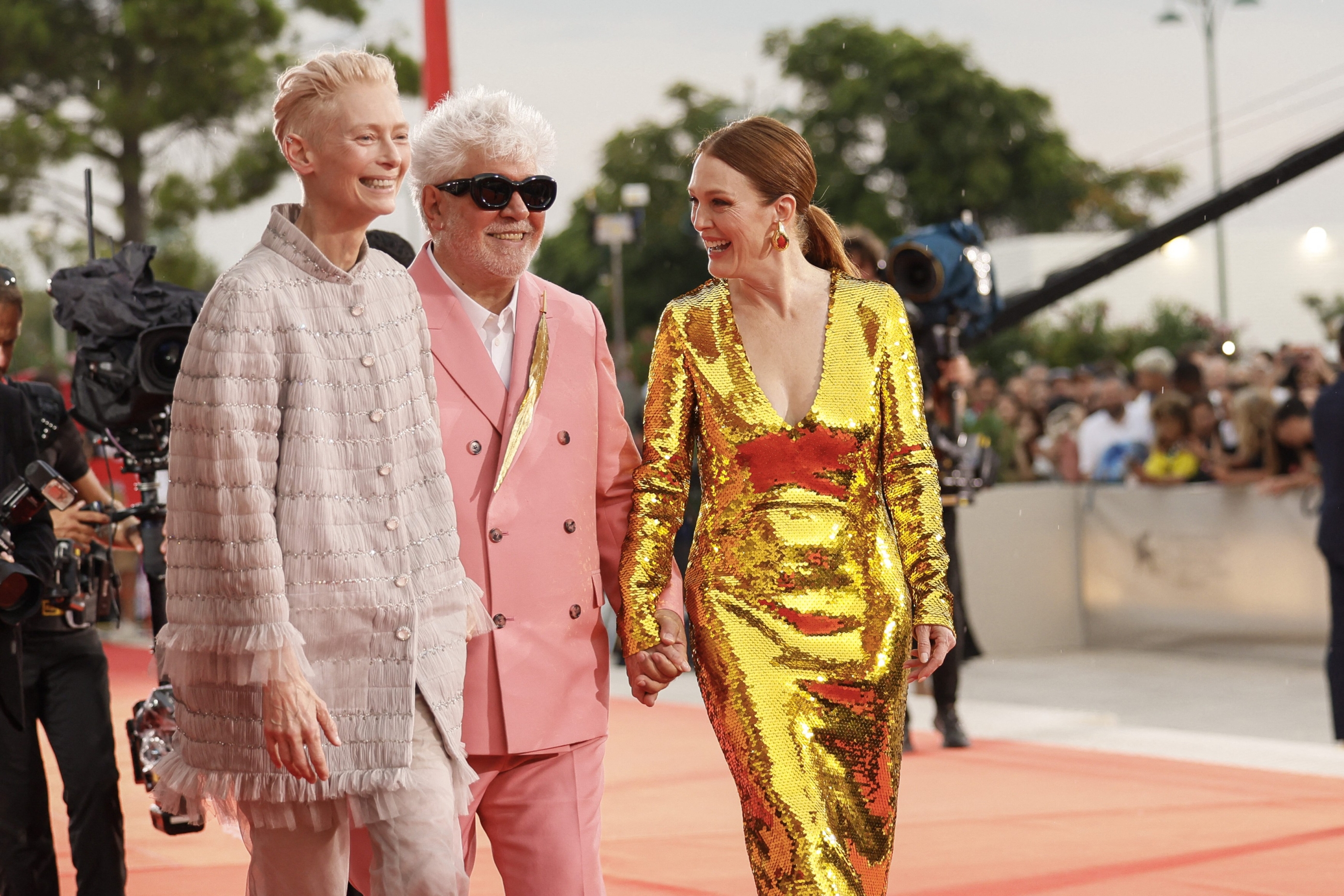 Tilda Swinton, Pedro Almodovar i Julianne Moore