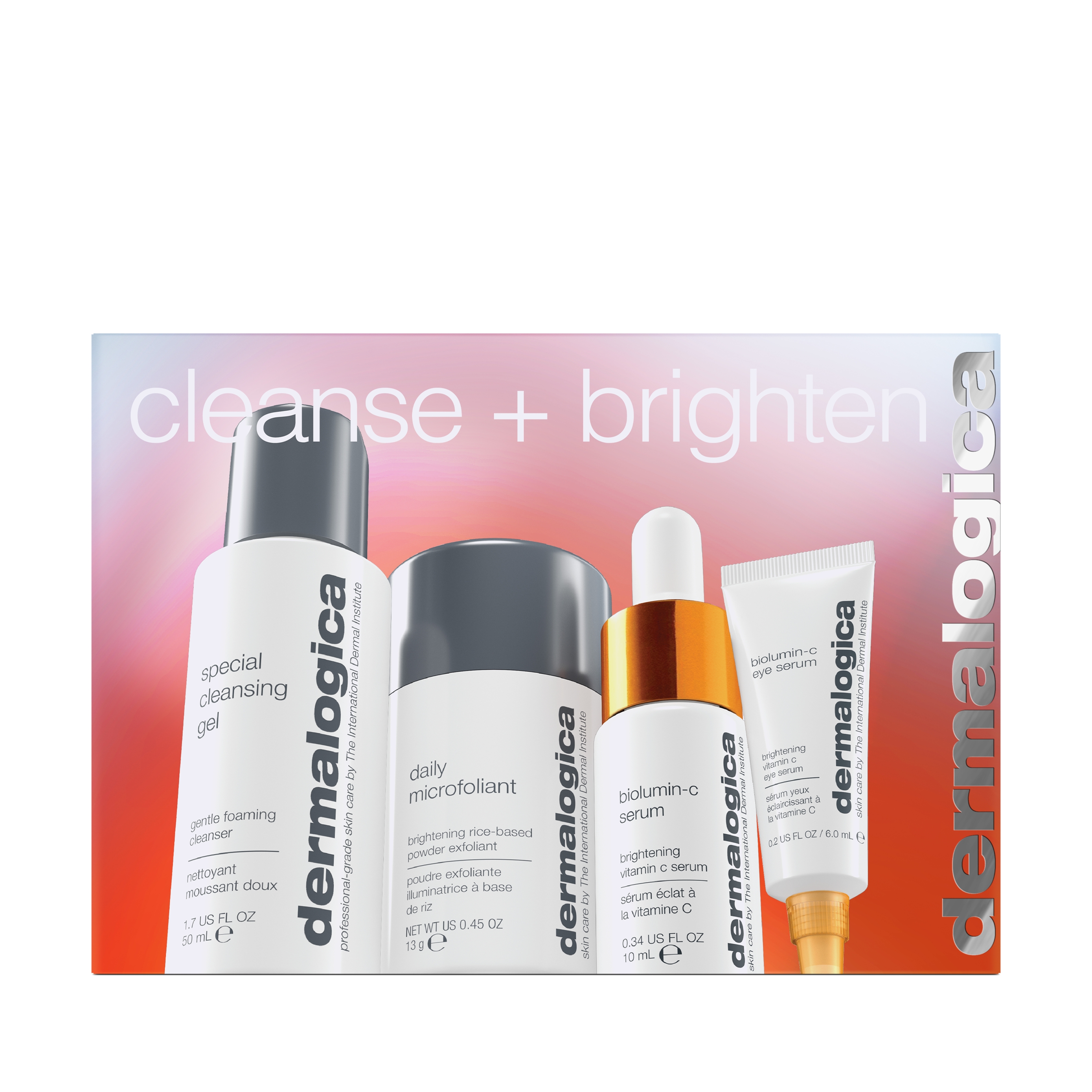 Dermalogica cleanse + brighten set