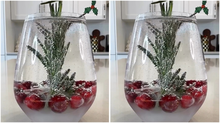 snow globe cocktail